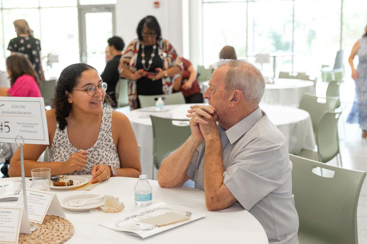 Student attends CHC Scholarship Reception