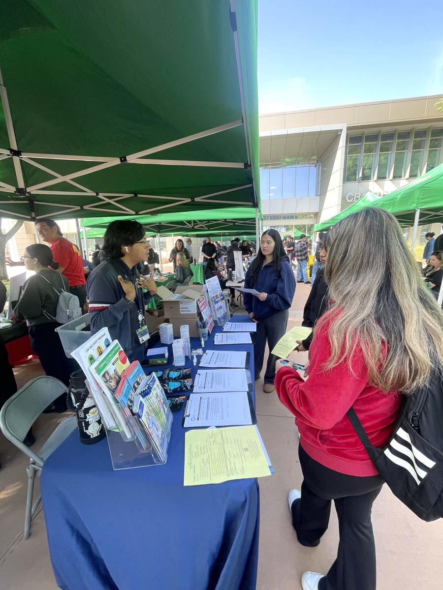 Students at the CHC Career Fair.