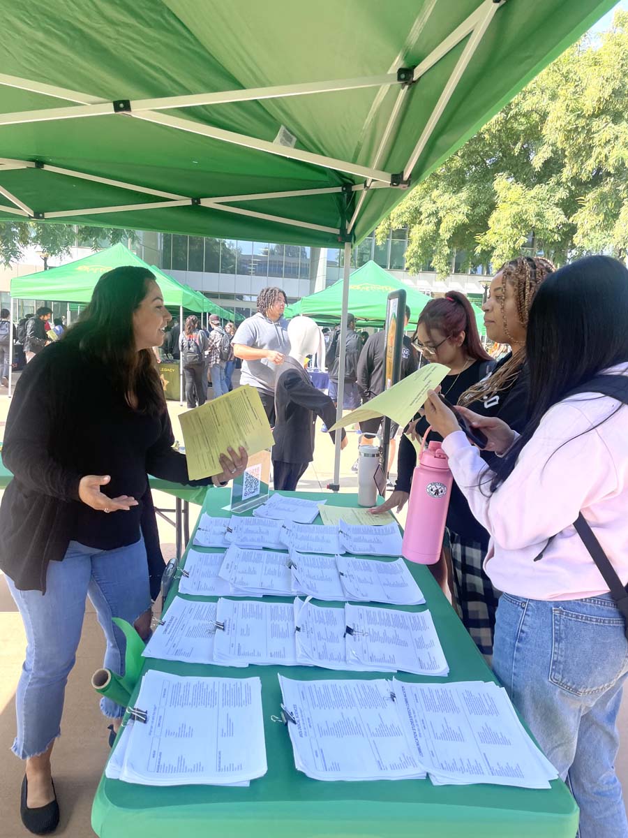 Students at the CHC Career Fair.