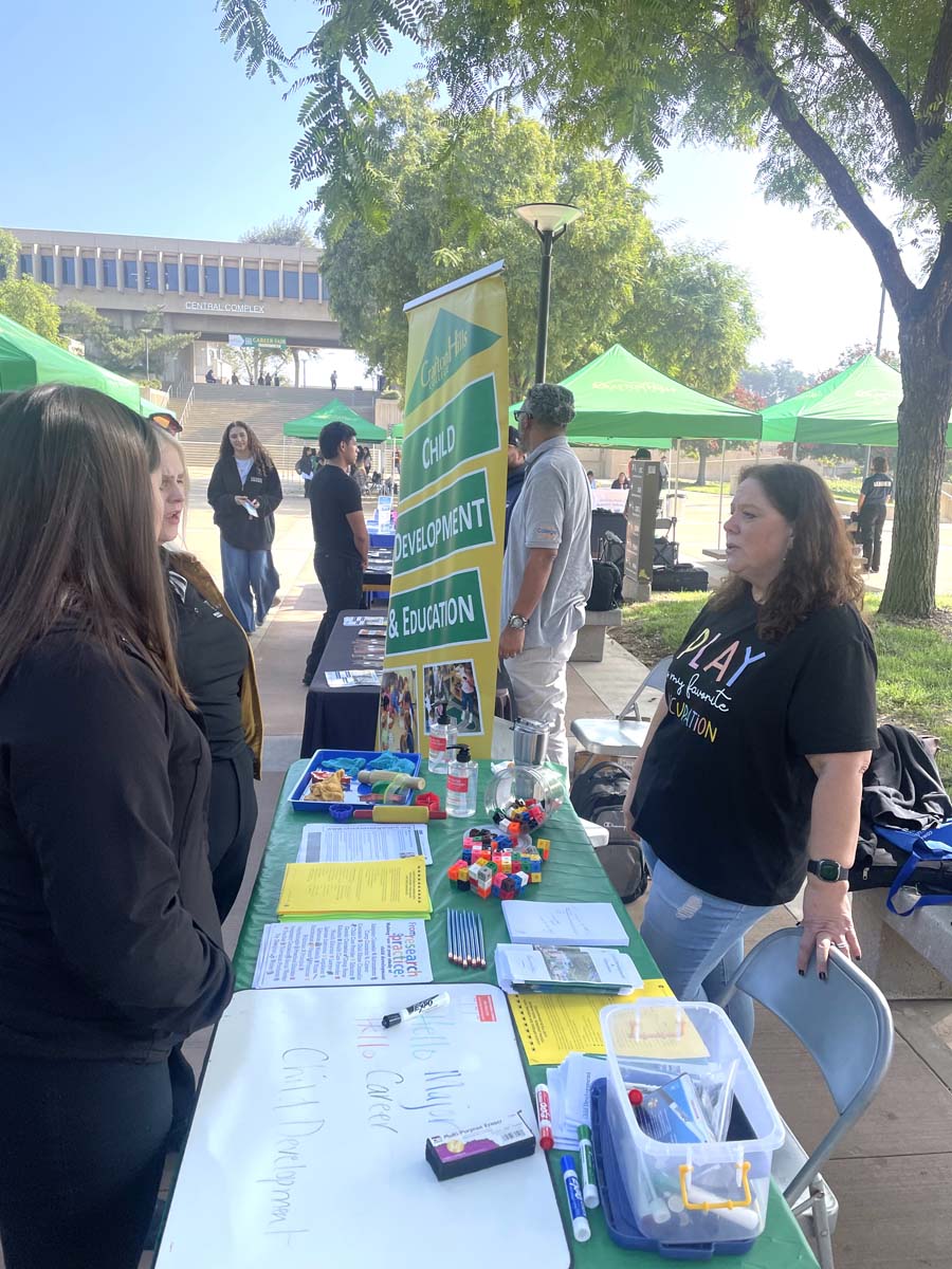 Students at the CHC Career Fair.