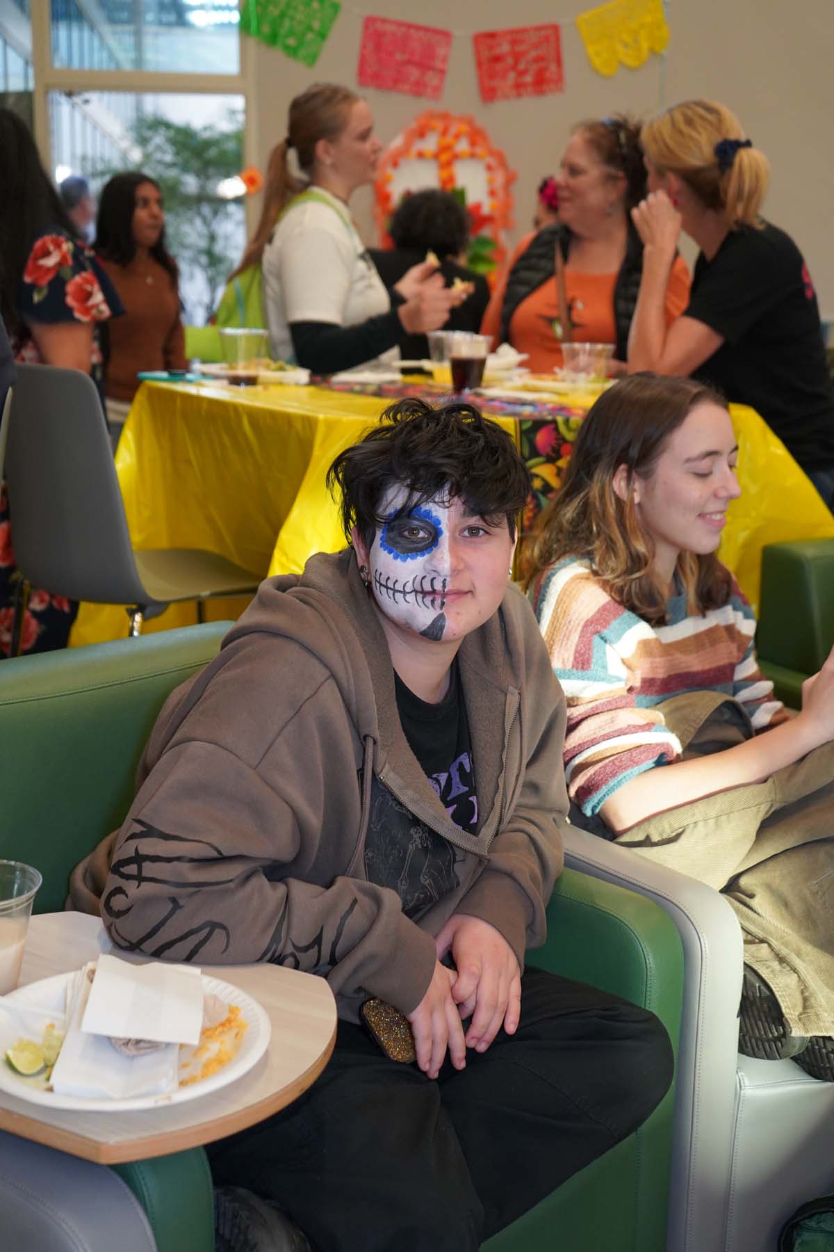 Attendee at Día de los Muertos event at CHC.