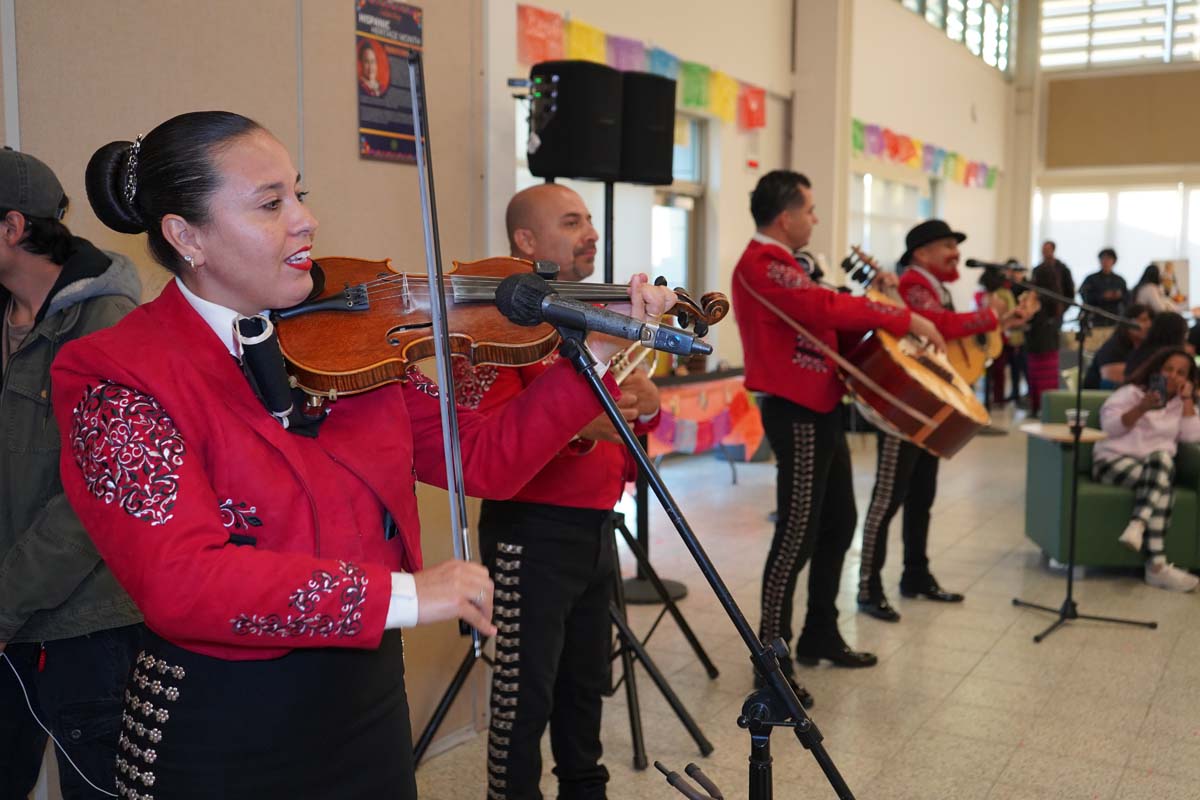 Attendee at Día de los Muertos event at CHC.