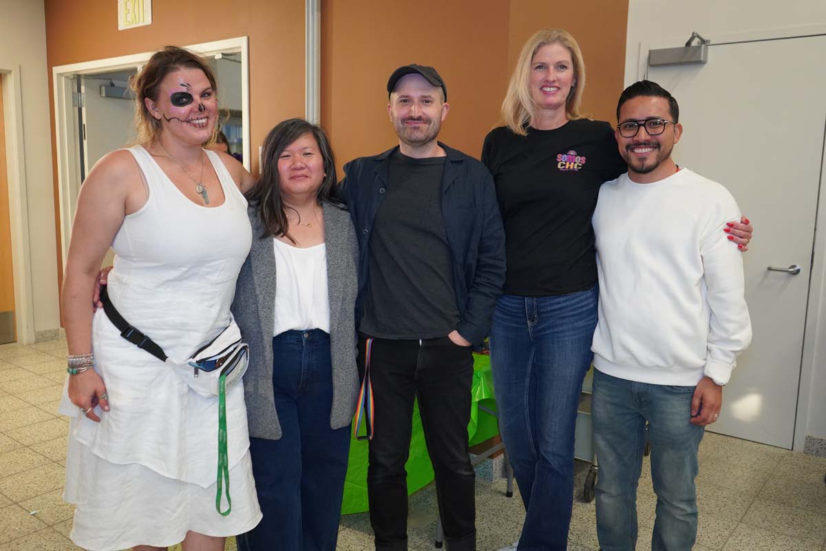 Attendee at Día de los Muertos event at CHC.