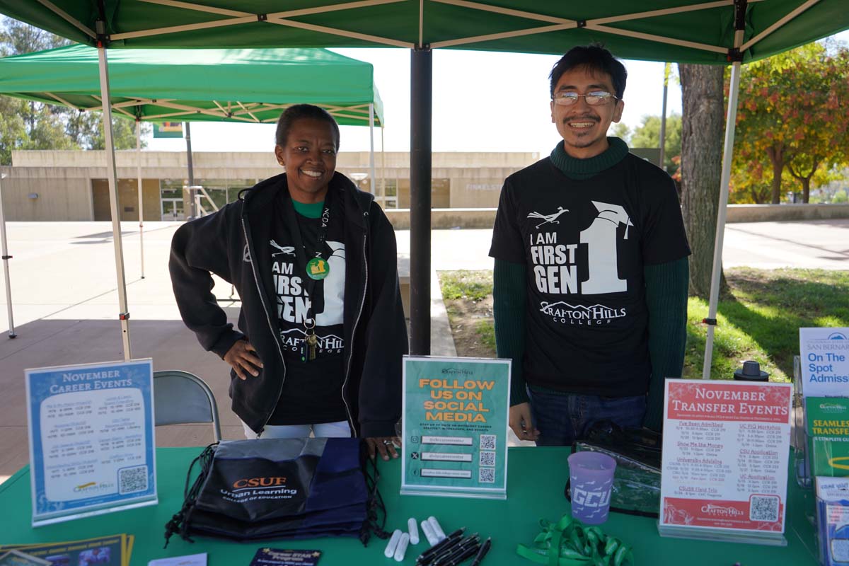 Students attend 1st Gen Resource Fair at CHC.