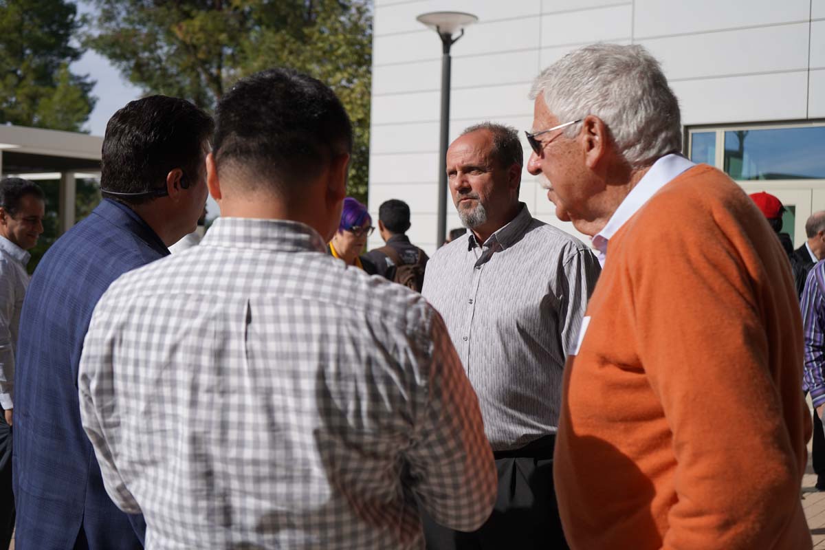 Students from USC attend a sustainability tour at CHC.
