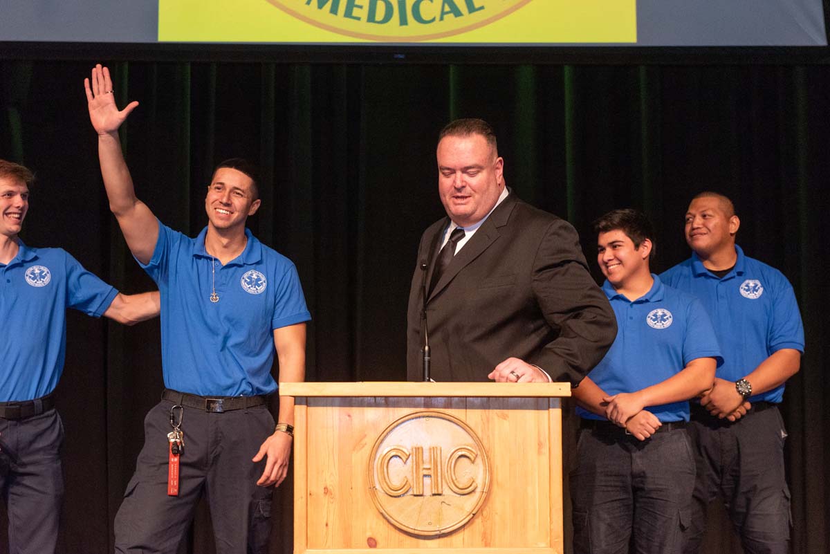 EMT graduates from CHC.