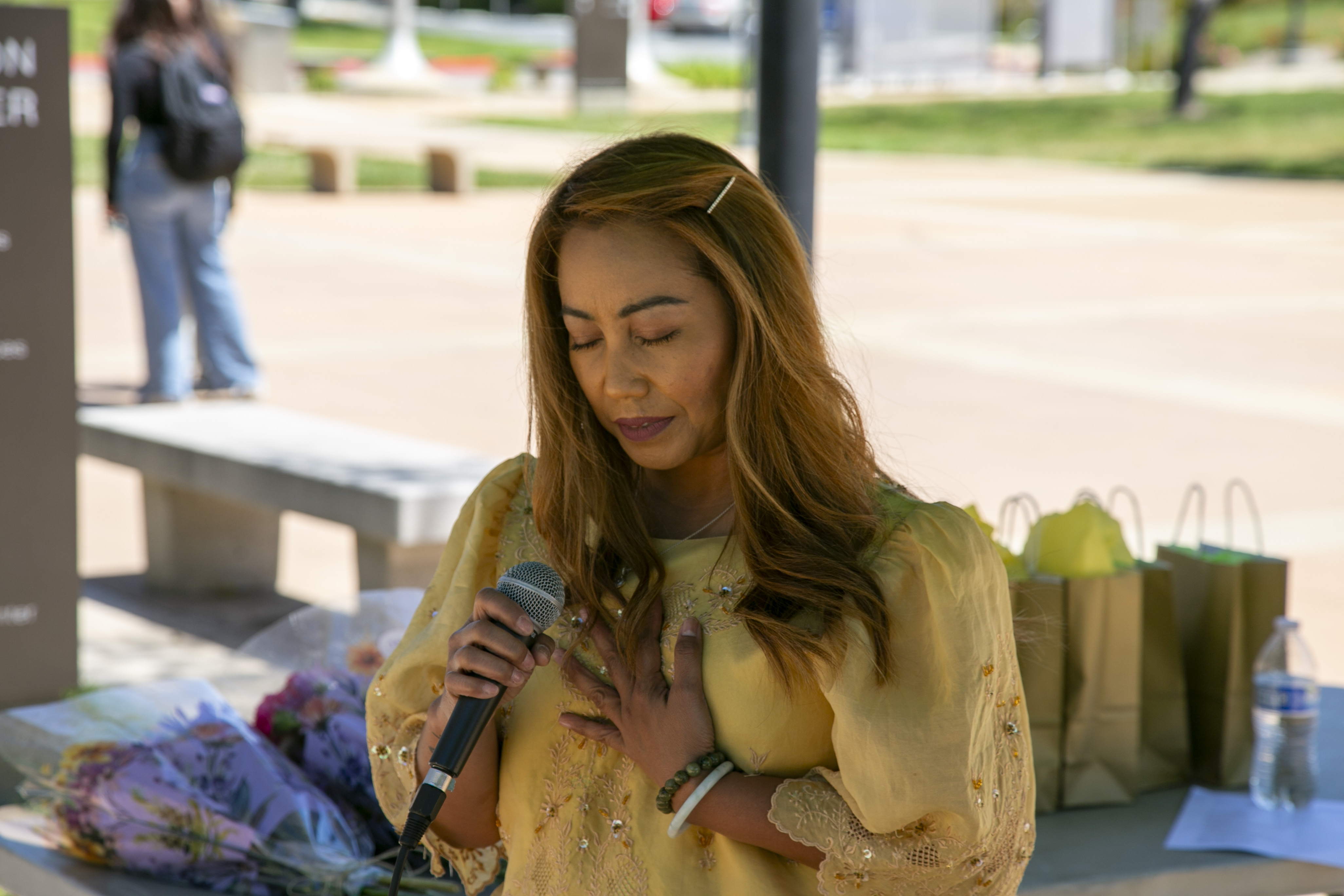 Students, staff, and faculty attend API Heritage Month Closing Ceremony.