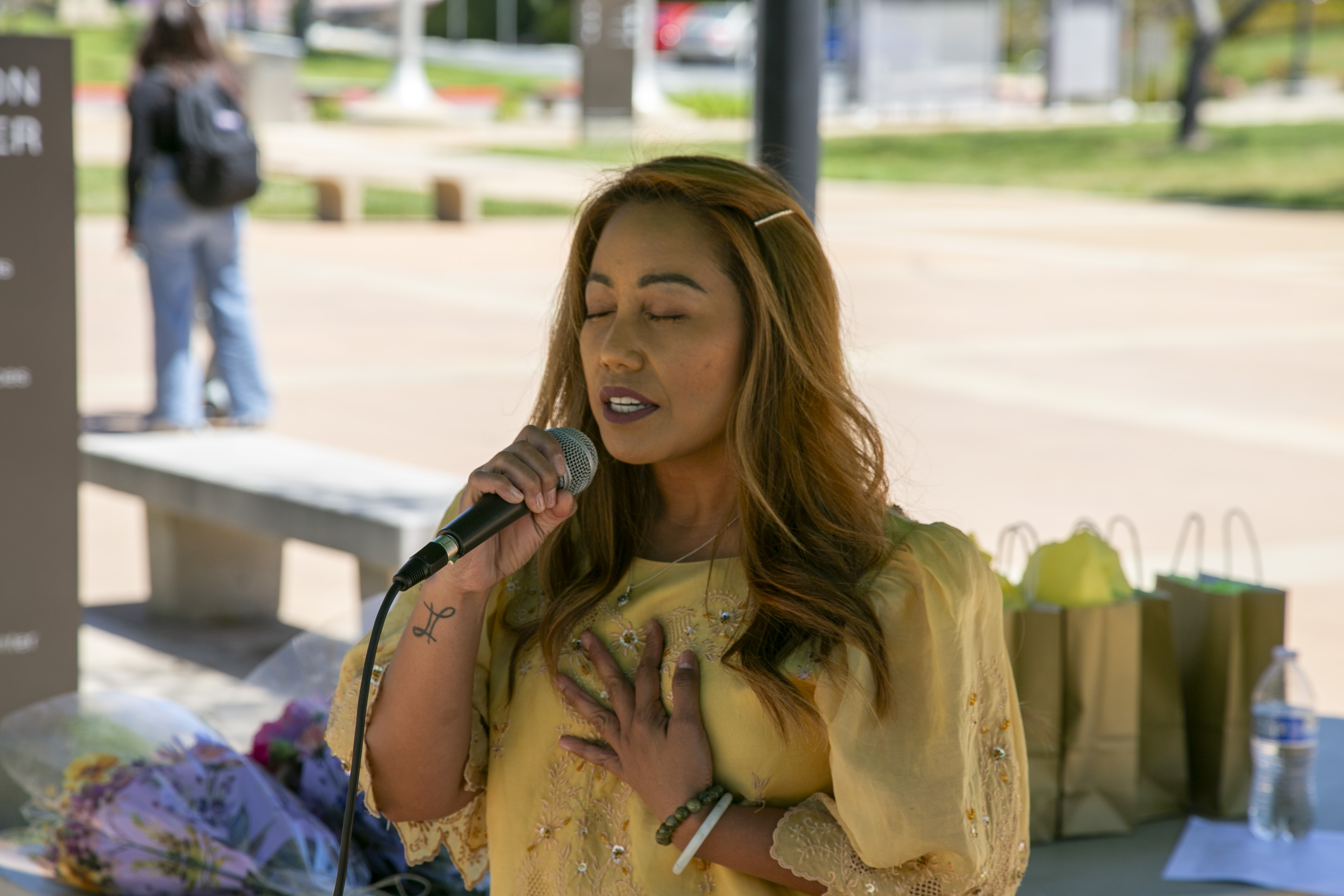 Students, staff, and faculty attend API Heritage Month Closing Ceremony.