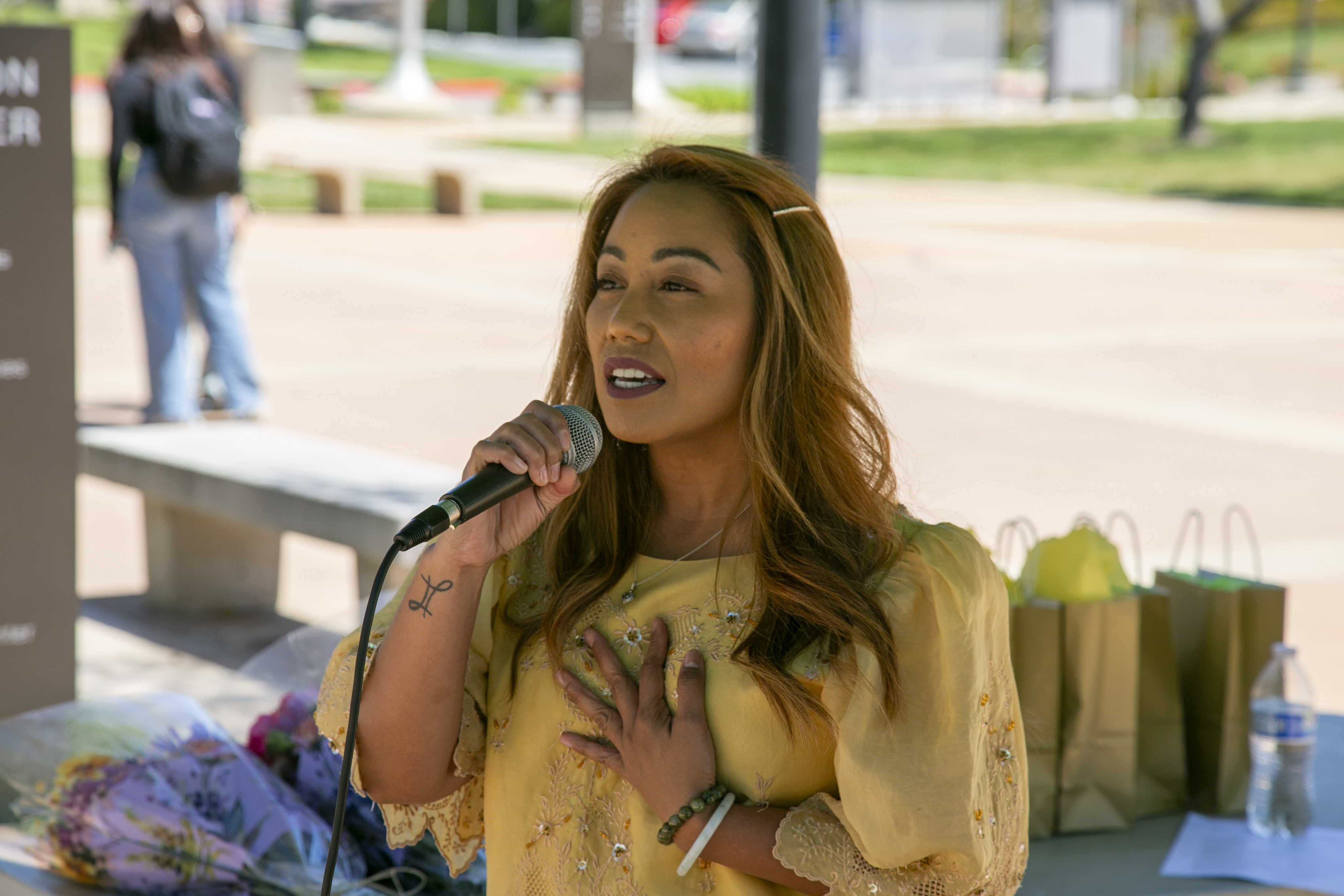 Students, staff, and faculty attend API Heritage Month Closing Ceremony.