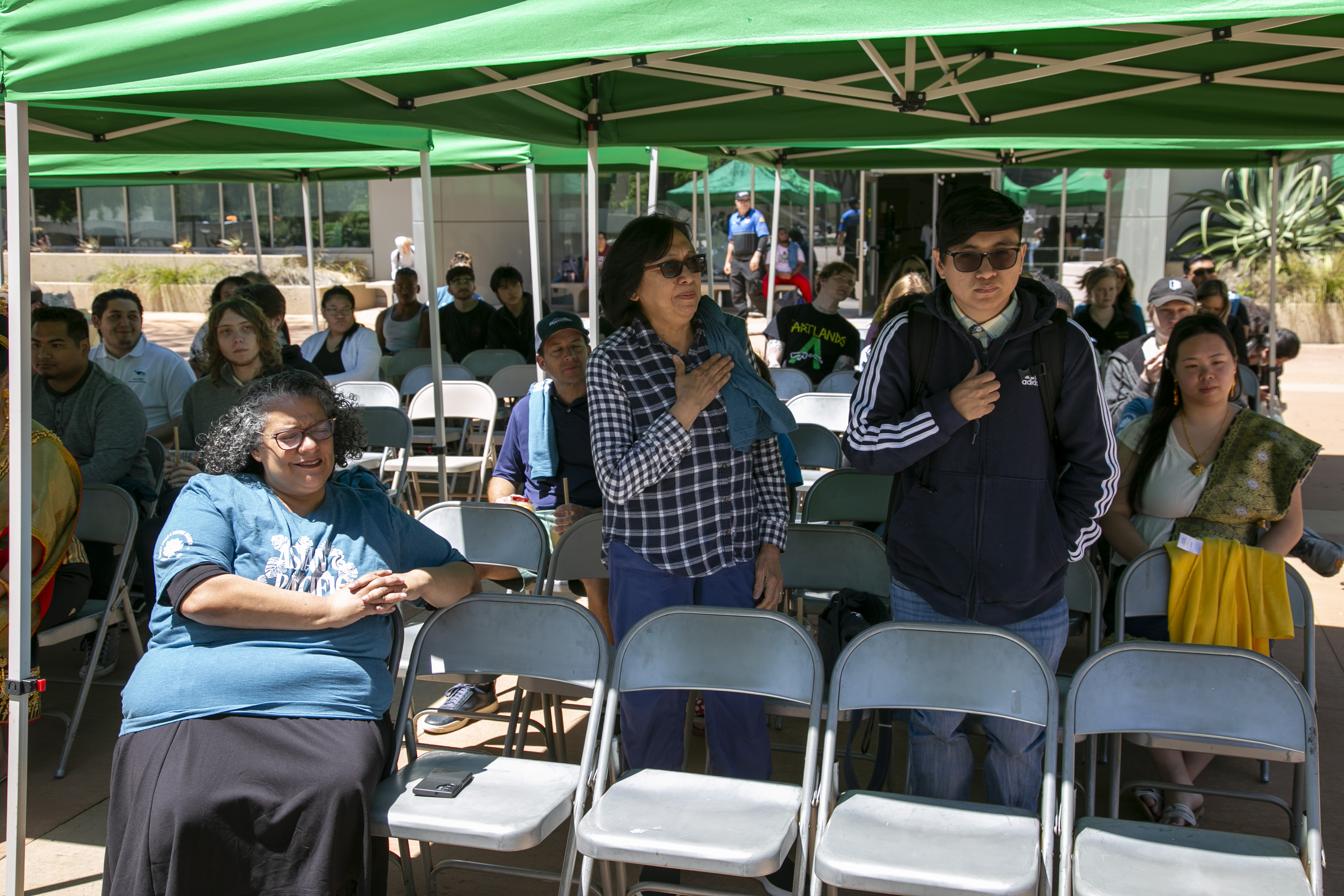 Students, staff, and faculty attend API Heritage Month Closing Ceremony.