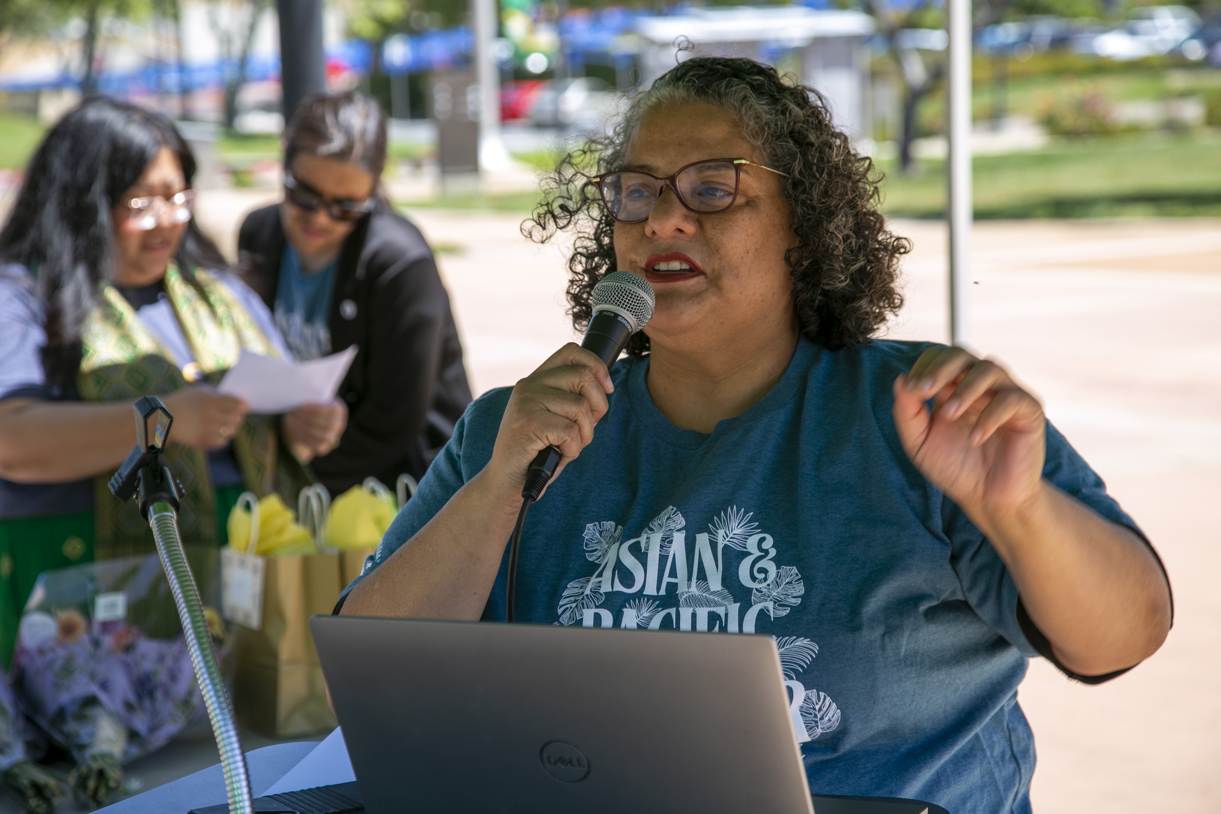 Students, staff, and faculty attend API Heritage Month Closing Ceremony.