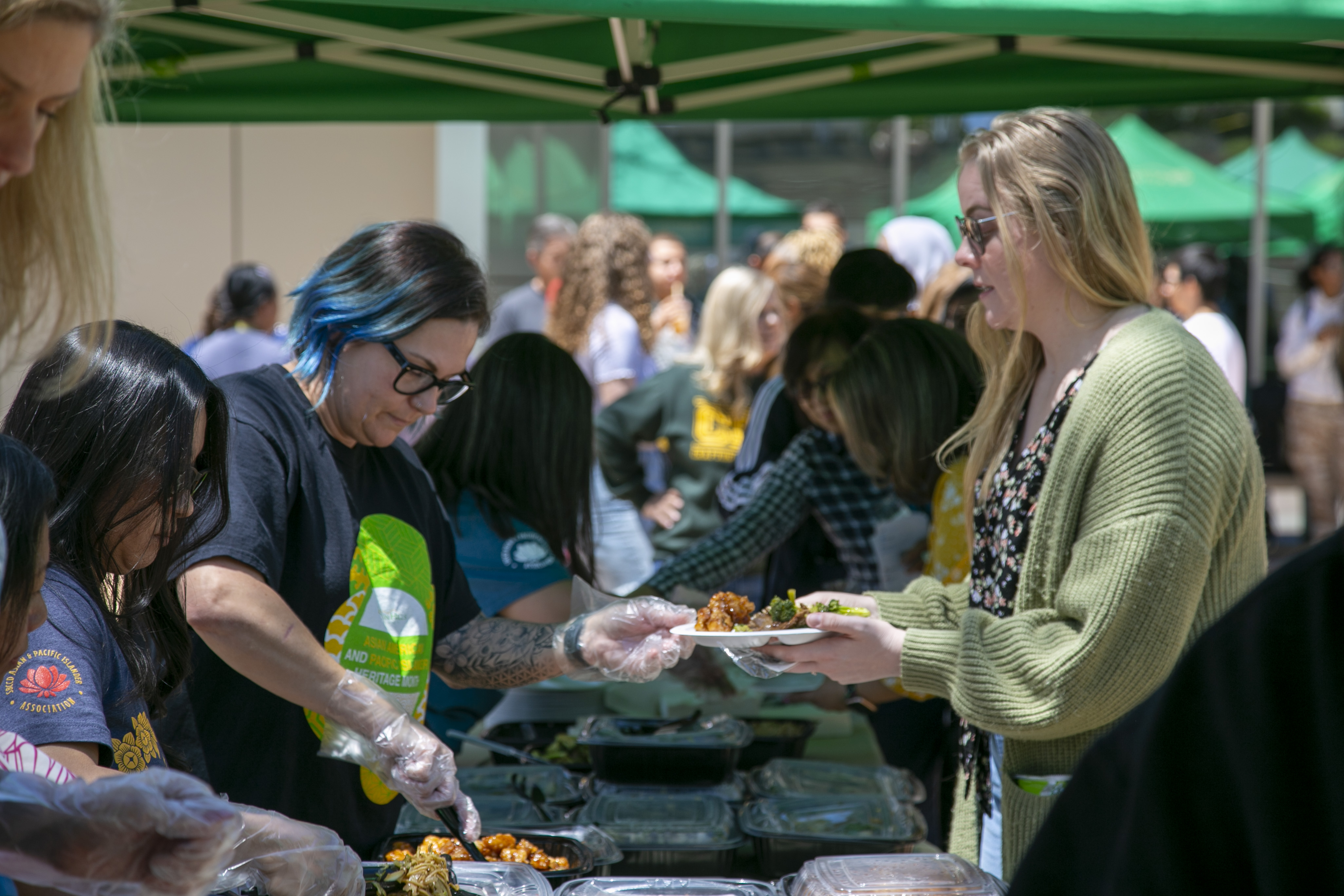 Students, staff, and faculty attend API Heritage Month Closing Ceremony.