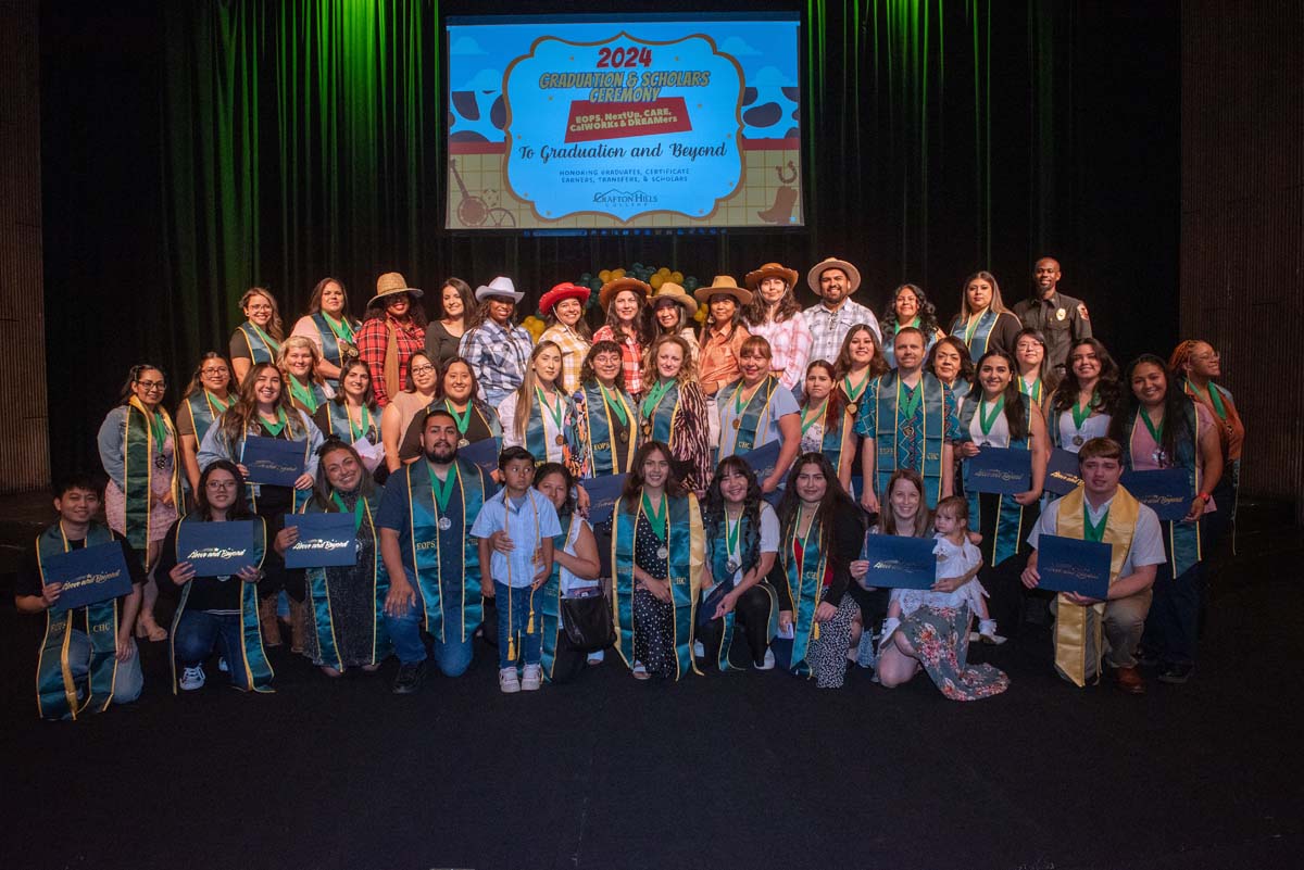 Crafton Hills College’s 2024 Grad Season continues with EOPS, NextUp, CARE, CalWORKs and Dreamers recognition ceremony.
