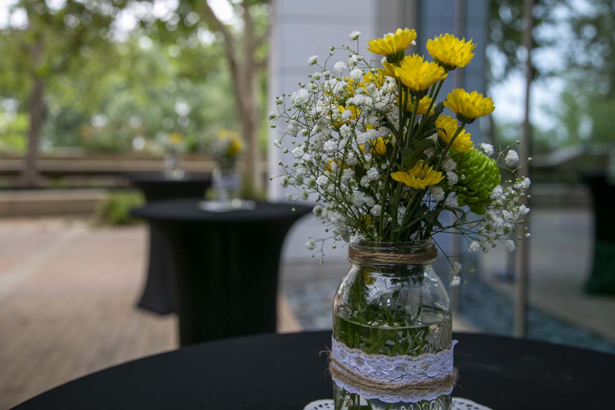 Students celebrate making deans list at event.