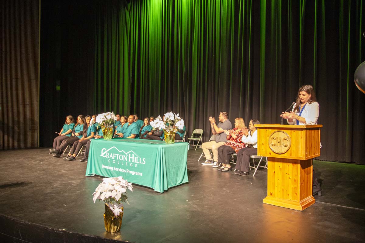 Nursing Services Pathway Graduation ceremony held at Crafton Hills College.