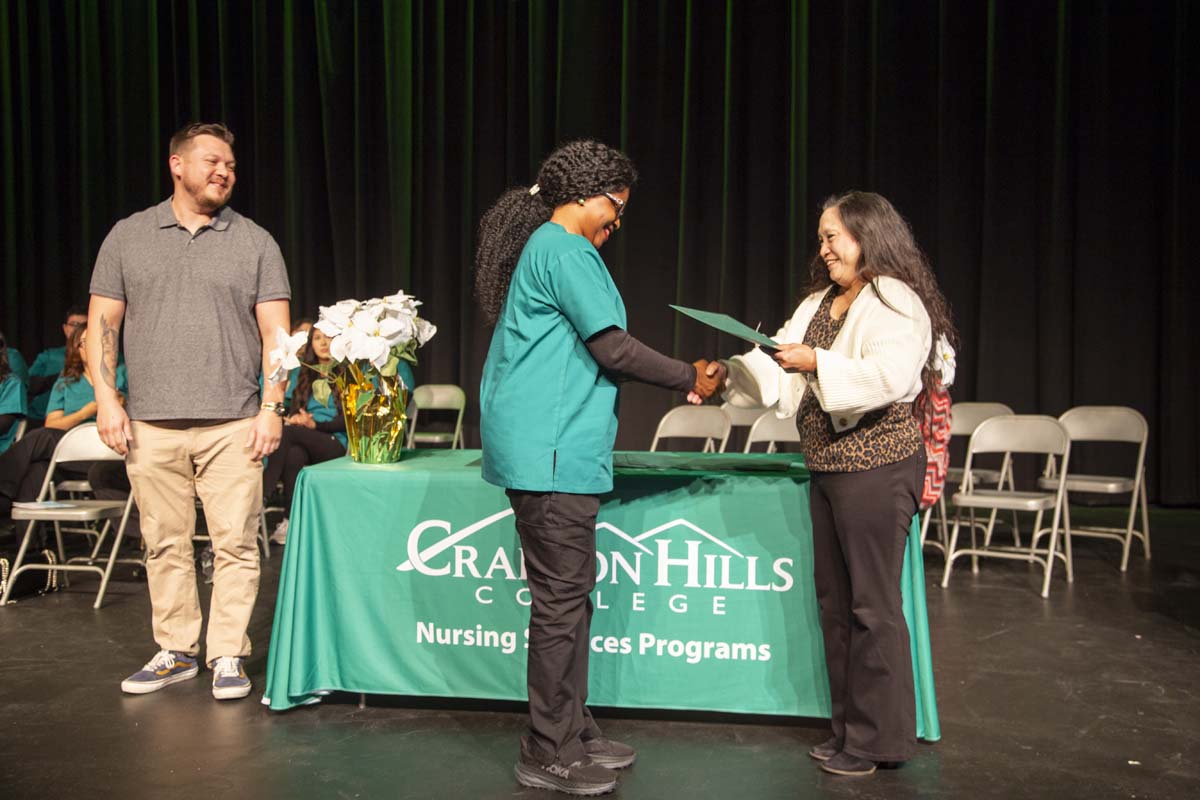 Nursing Services Pathway Graduation ceremony held at Crafton Hills College.