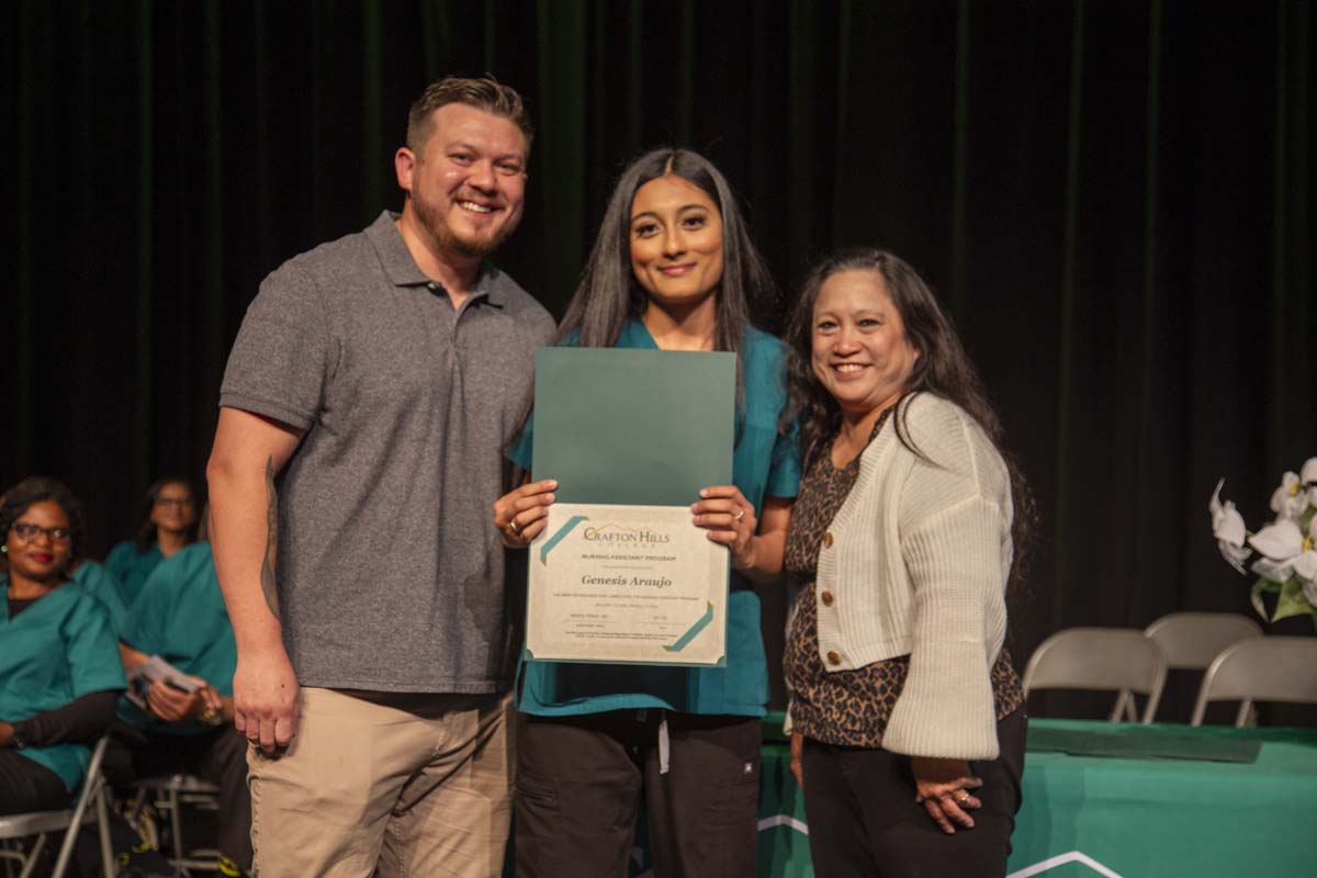 Nursing Services Pathway Graduation ceremony held at Crafton Hills College.