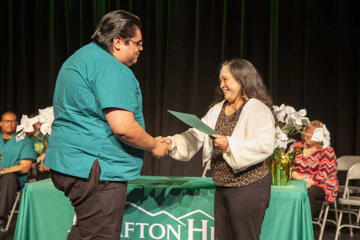 Nursing Services Pathway Graduation ceremony held at Crafton Hills College.