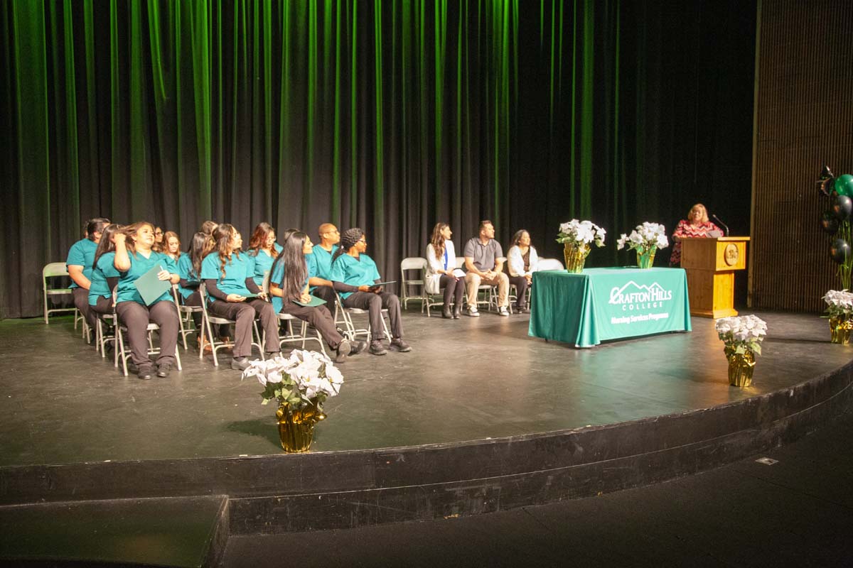 Nursing Services Pathway Graduation ceremony held at Crafton Hills College.