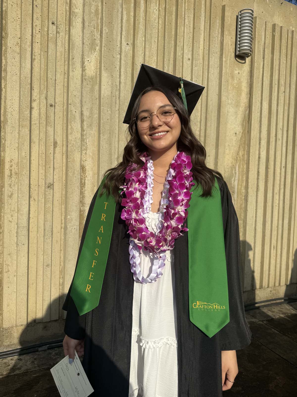 Graduates walk to stage at CHC's Commencement 2024.
