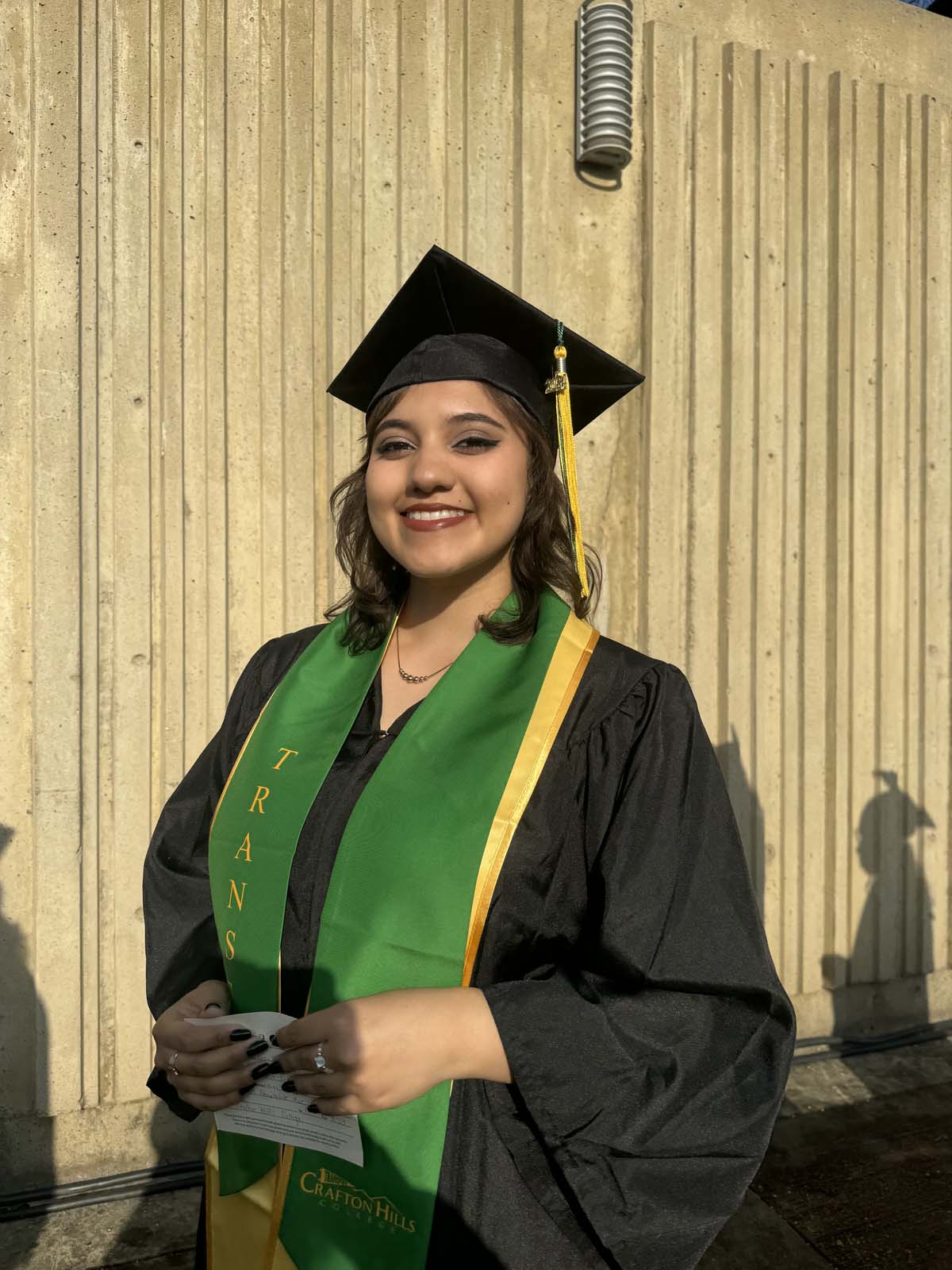 Graduates walk to stage at CHC's Commencement 2024.