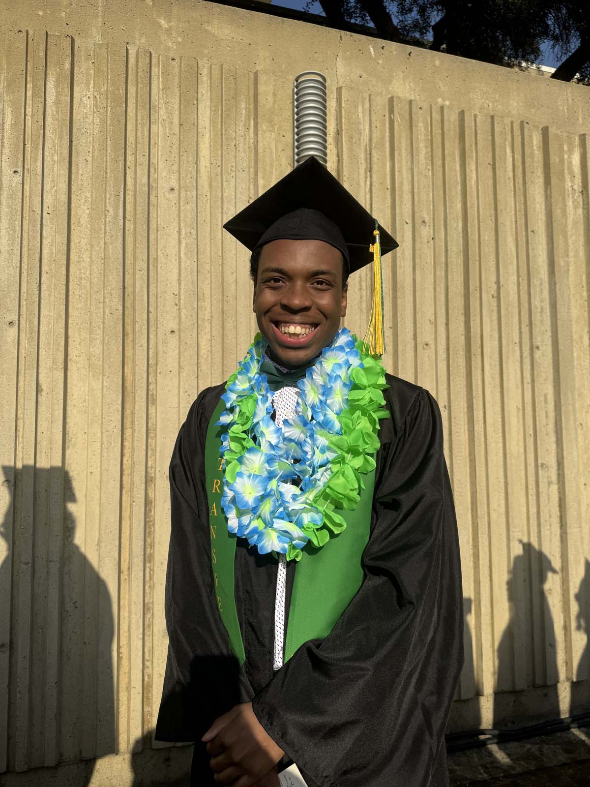 Graduates walk to stage at CHC's Commencement 2024.