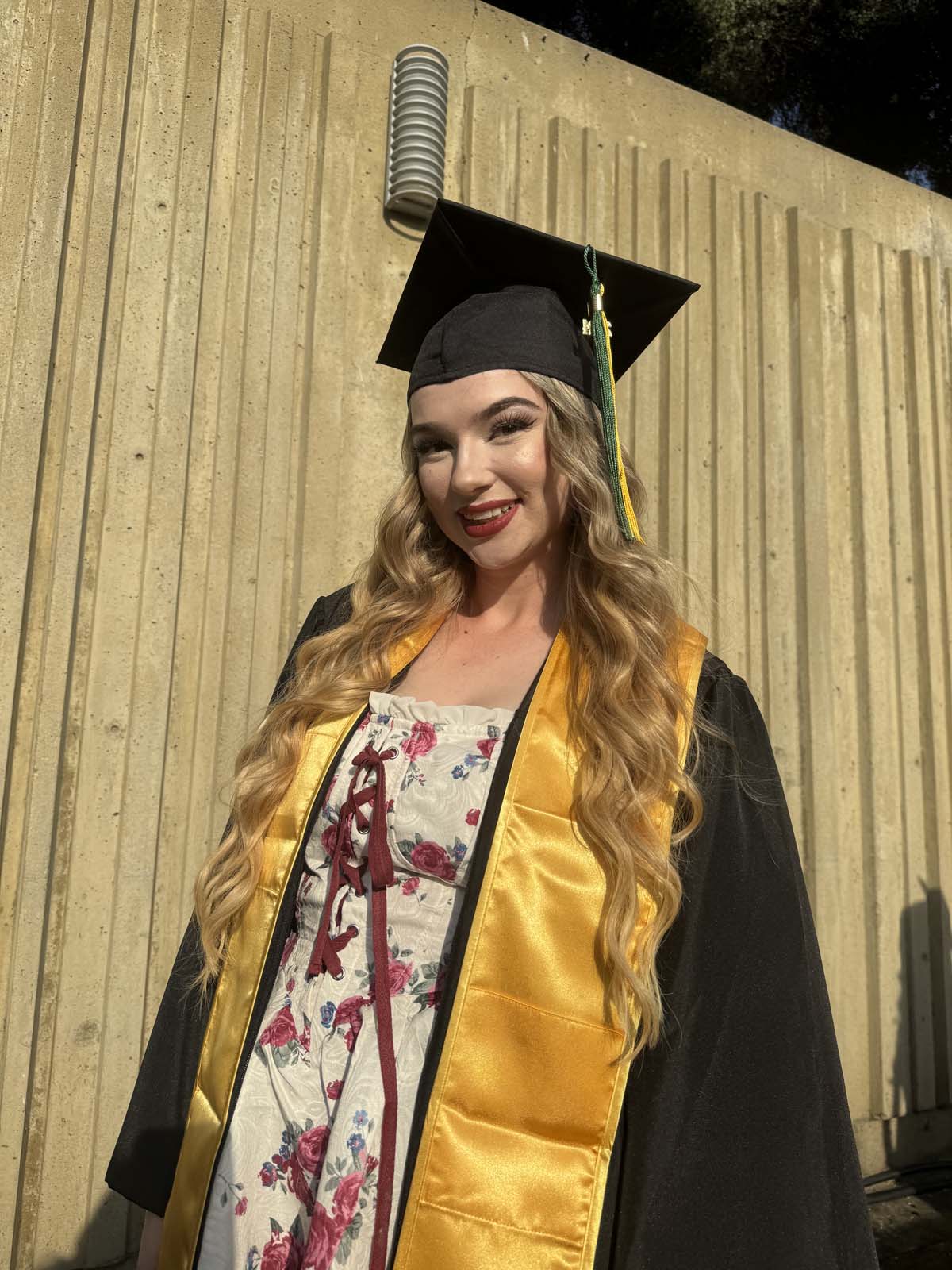 Graduates walk to stage at CHC's Commencement 2024.