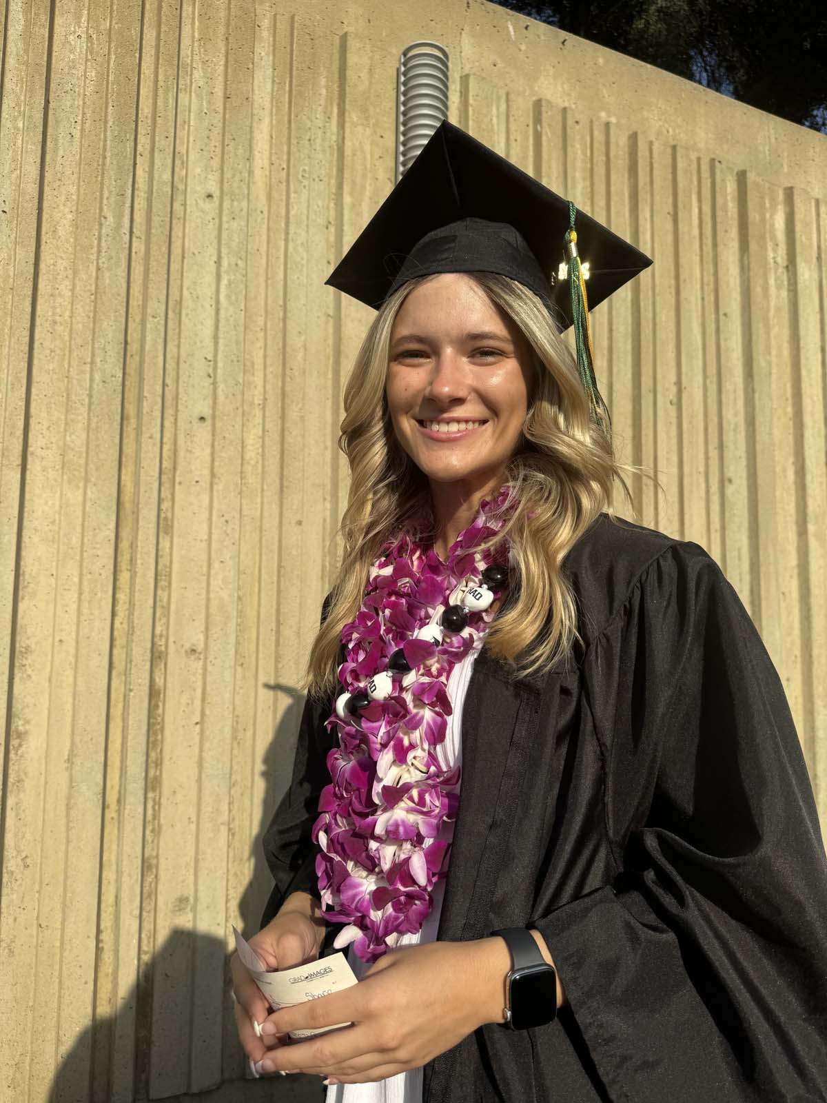 Graduates walk to stage at CHC's Commencement 2024.