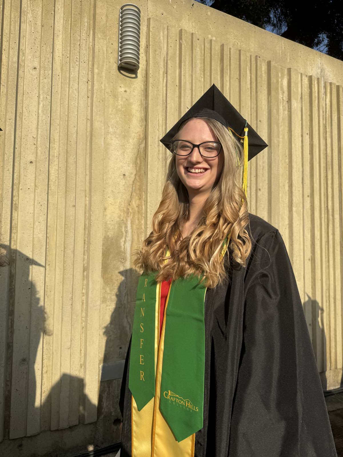 Graduates walk to stage at CHC's Commencement 2024.