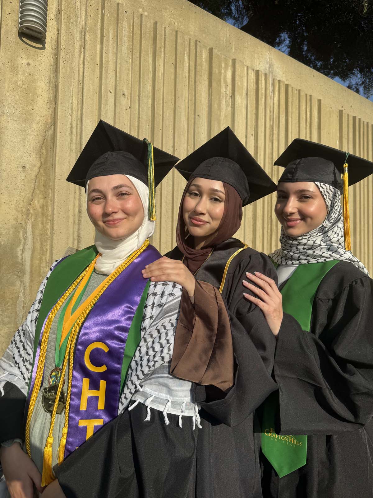 Graduates walk to stage at CHC's Commencement 2024.
