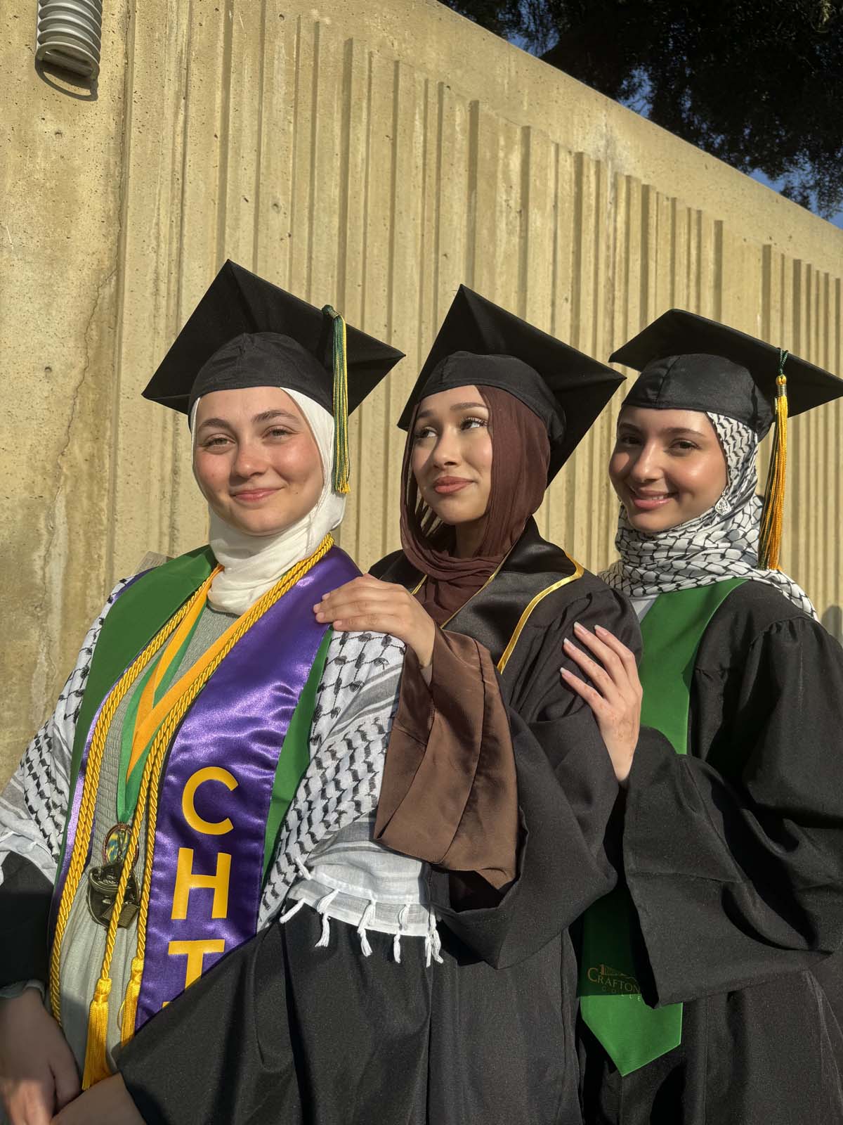 Graduates walk to stage at CHC's Commencement 2024.