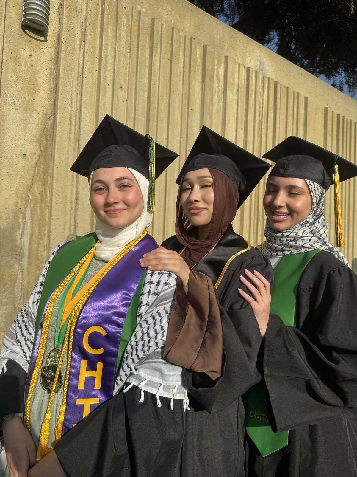 Graduates walk to stage at CHC's Commencement 2024.