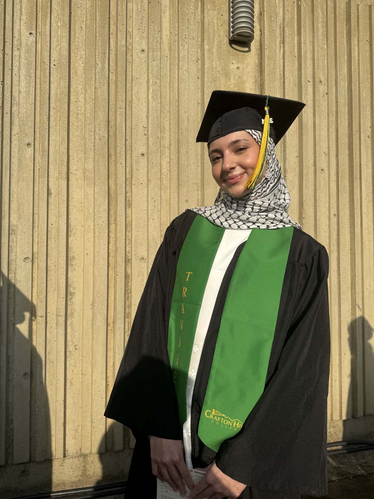 Graduates walk to stage at CHC's Commencement 2024.