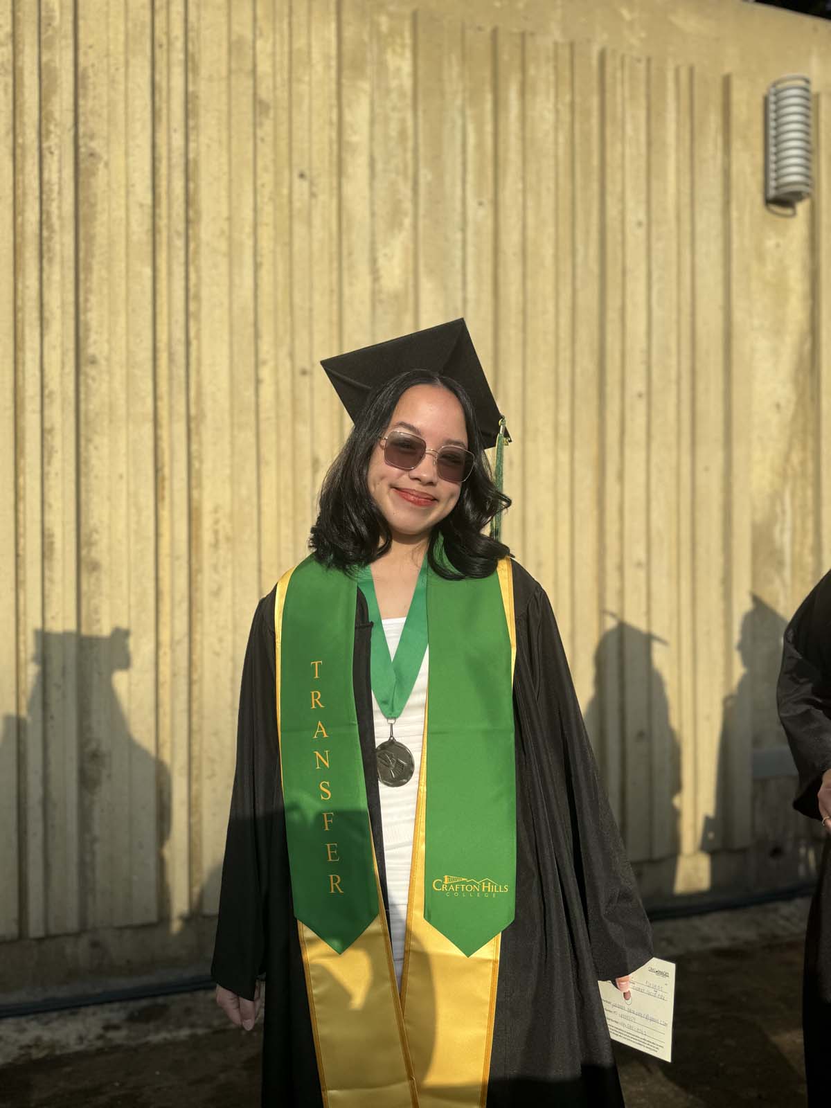 Graduates walk to stage at CHC's Commencement 2024.