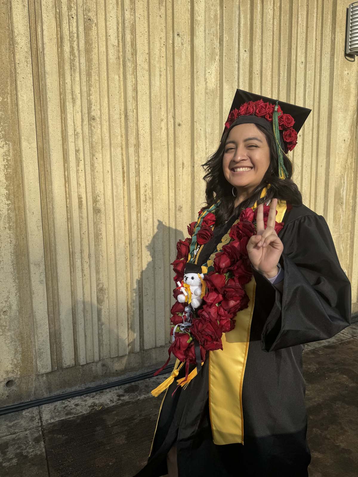 Graduates walk to stage at CHC's Commencement 2024.