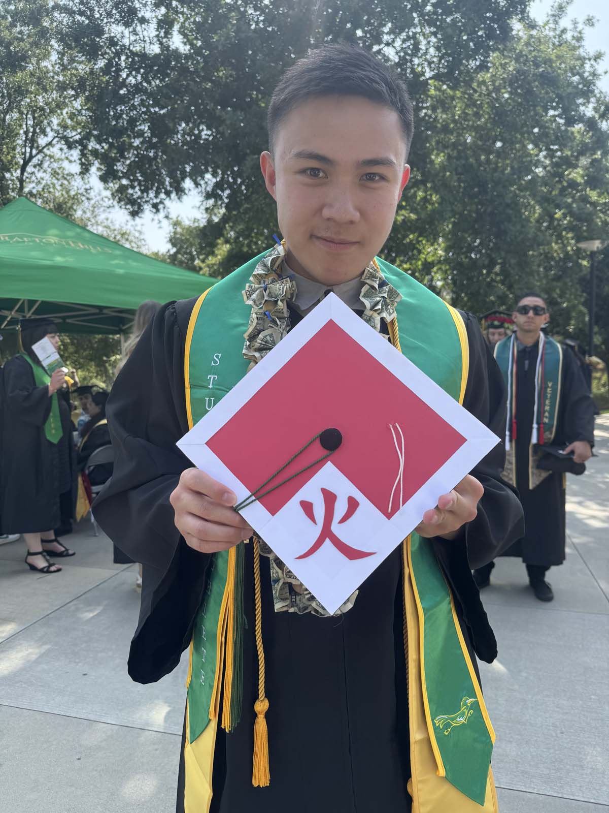 Graduates prepare for CHC Commencement 2024.