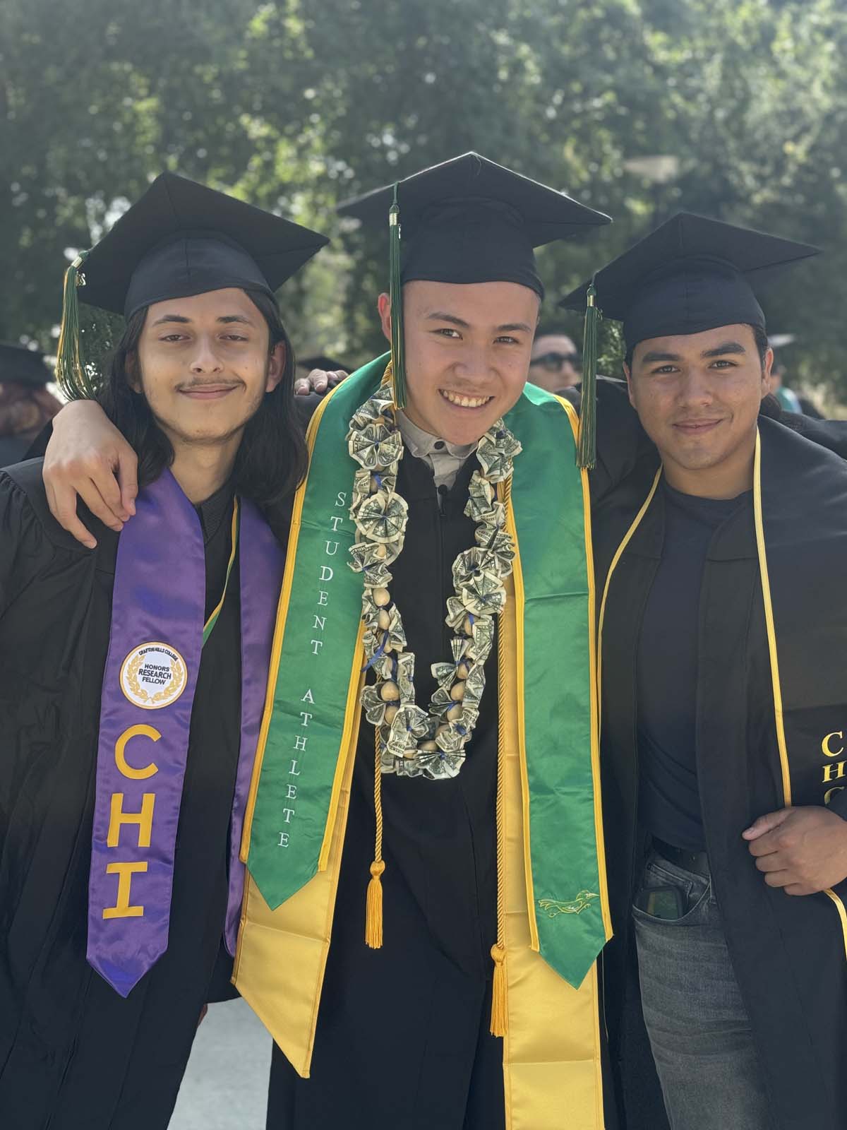 Graduates prepare for CHC Commencement 2024.