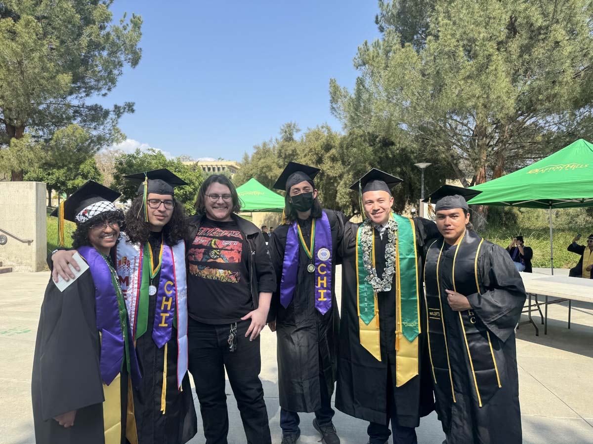 Graduates prepare for CHC Commencement 2024.