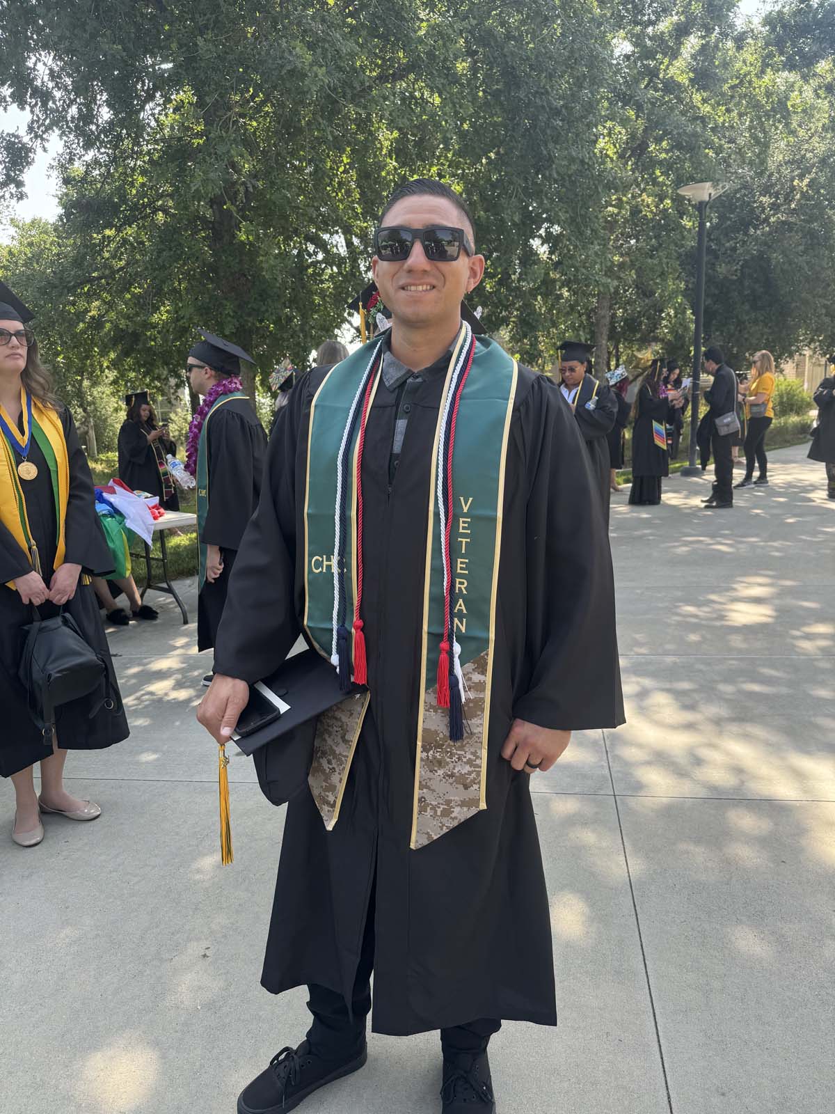 Graduates prepare for CHC Commencement 2024.