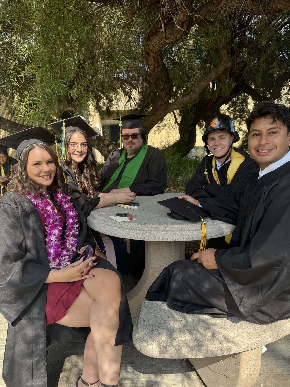 Graduates prepare for CHC Commencement 2024.