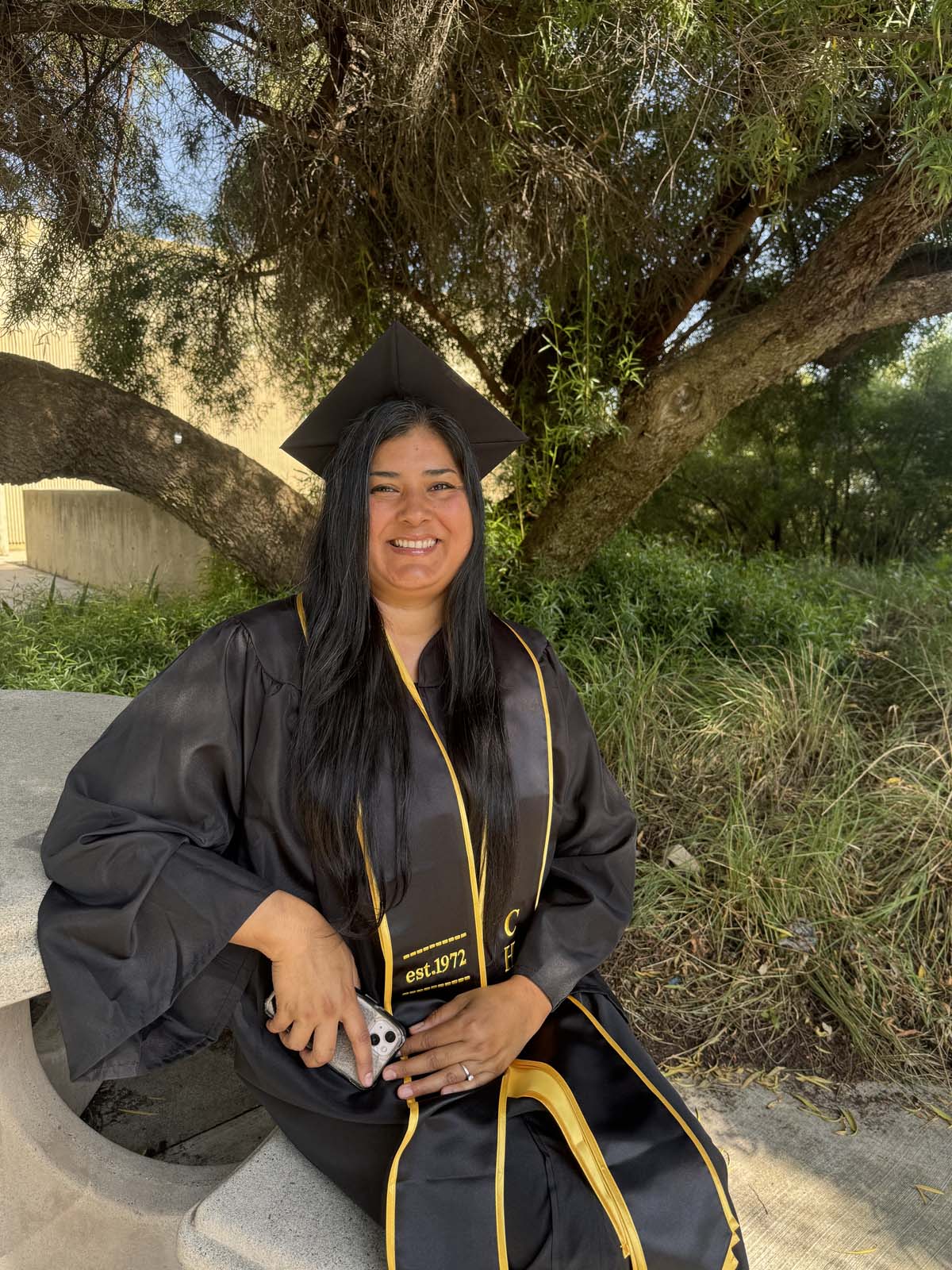 Graduates prepare for CHC Commencement 2024.