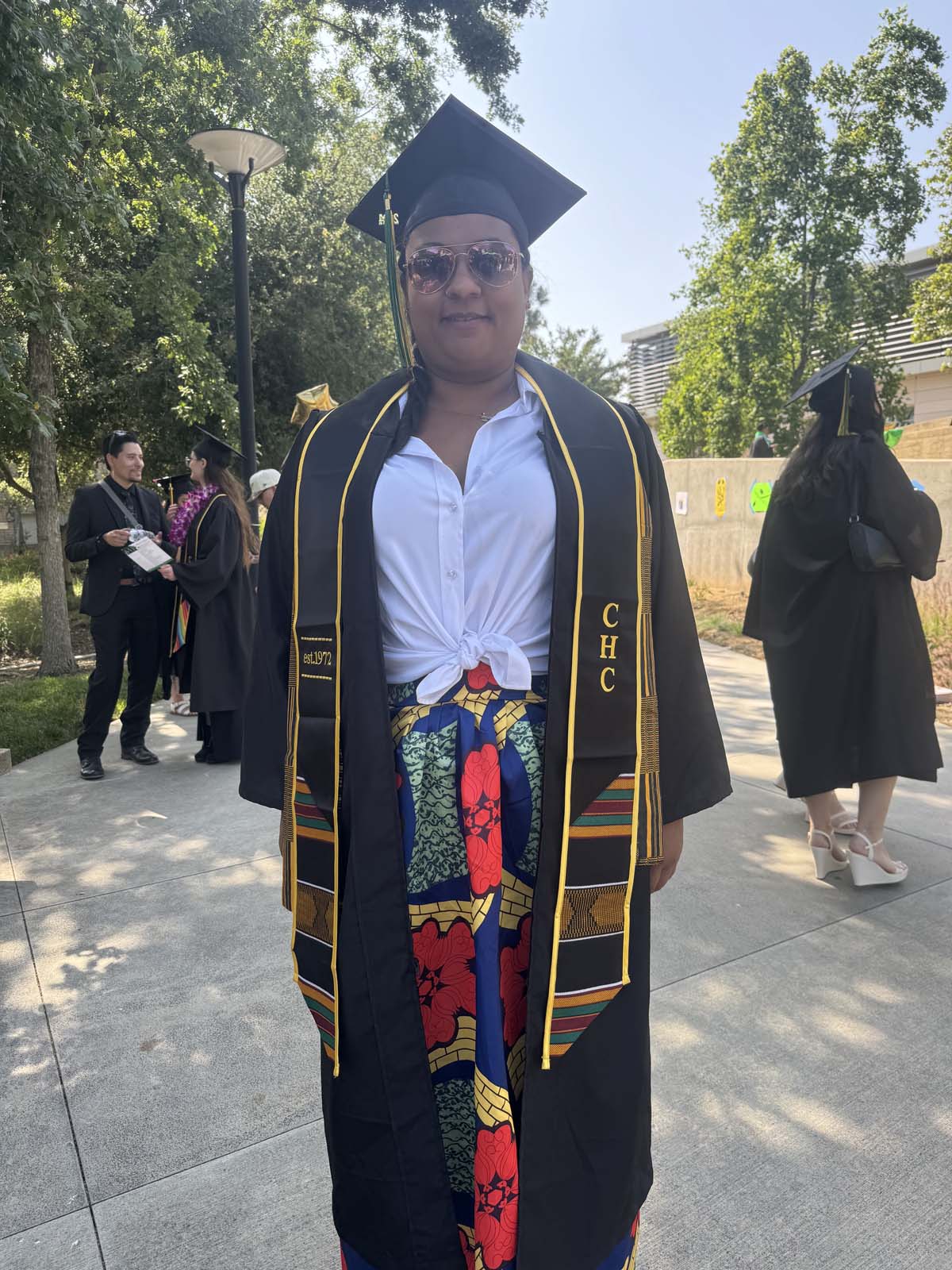 Graduates prepare for CHC Commencement 2024.