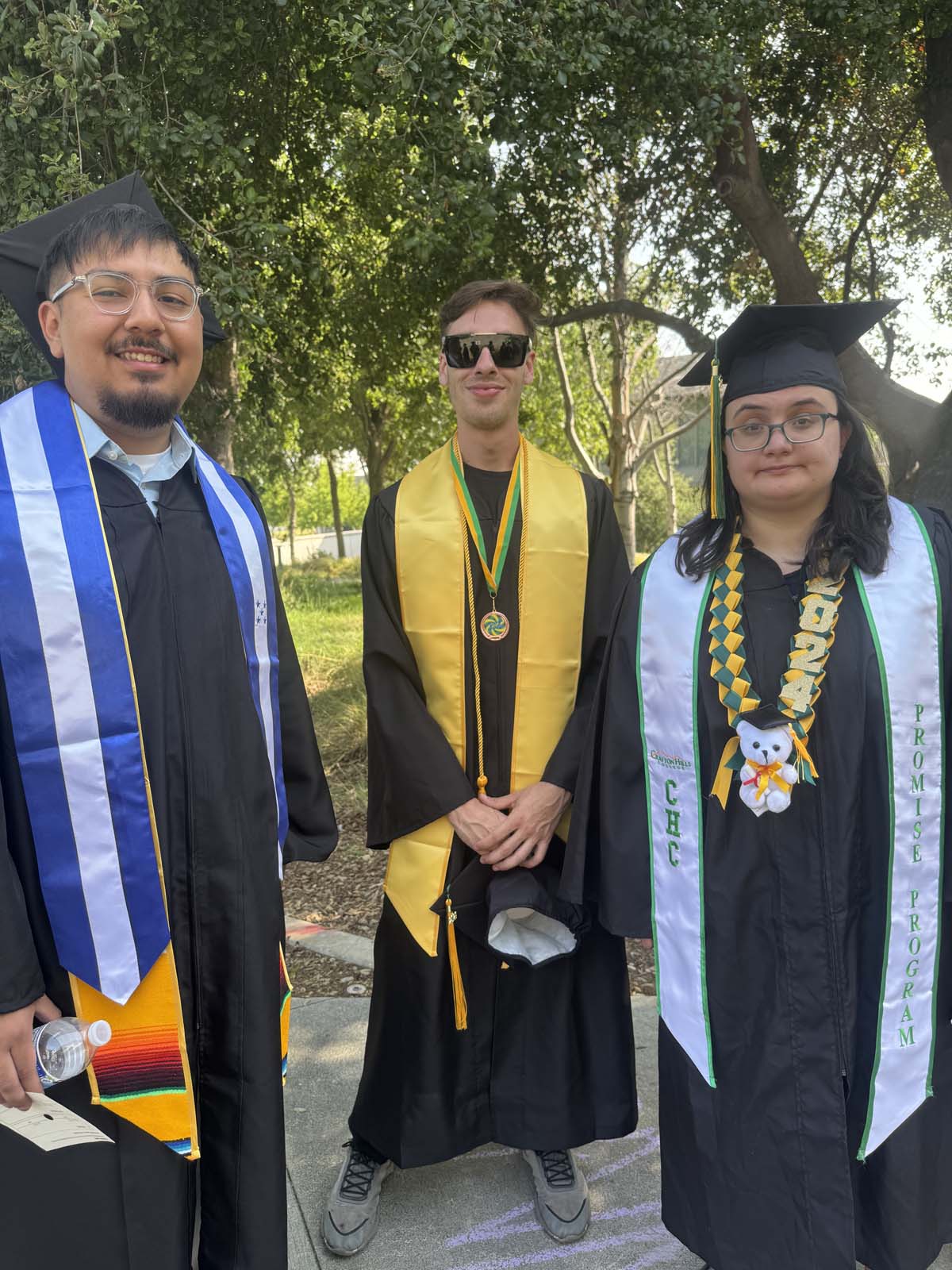 Graduates prepare for CHC Commencement 2024.