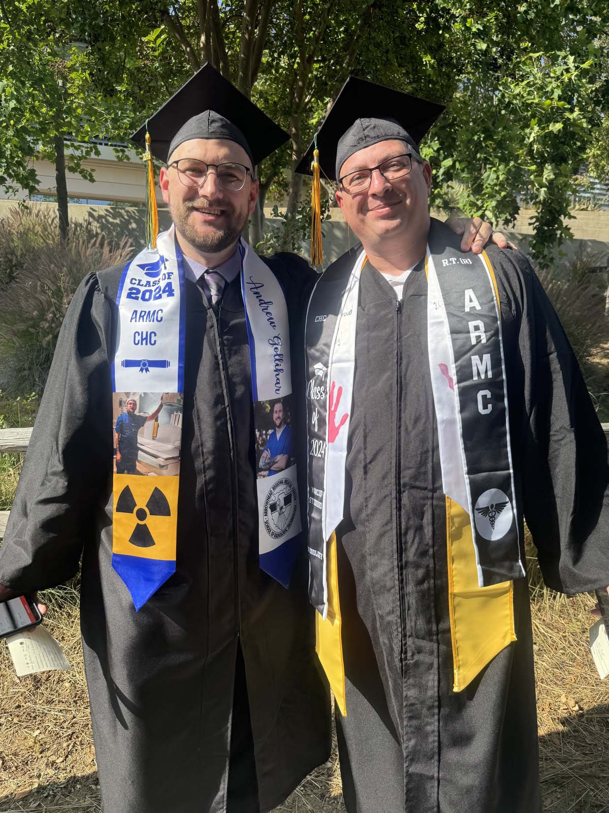 Graduates prepare for CHC Commencement 2024.