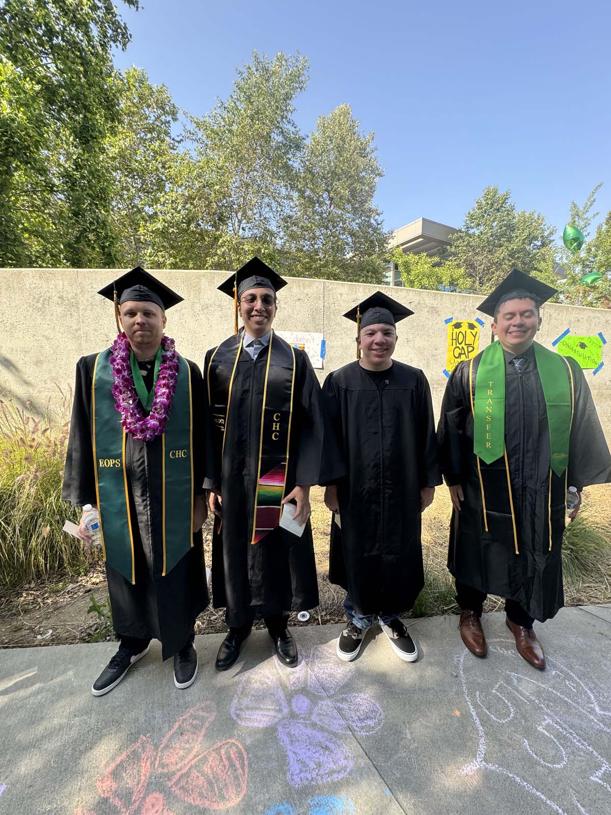 Graduates prepare for CHC Commencement 2024.