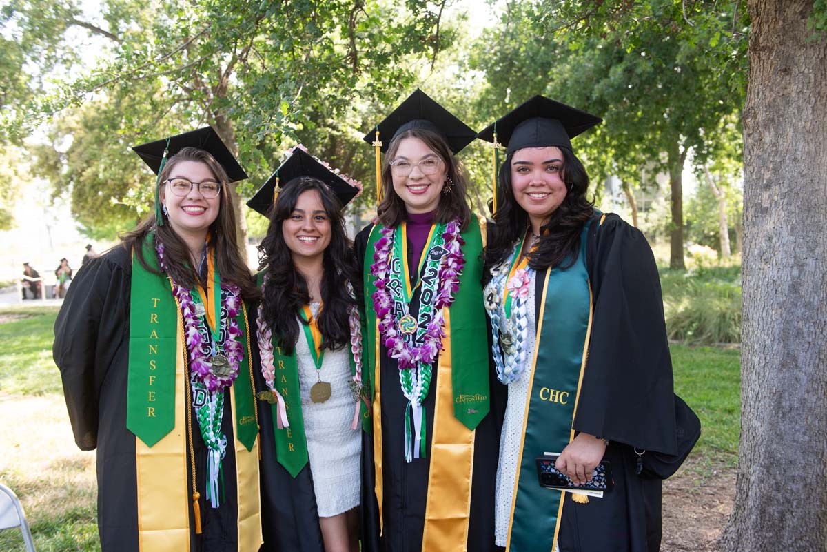 Graduates prepare for CHC Commencement 2024.