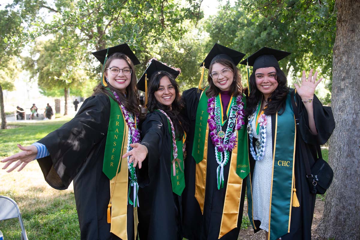 Graduates prepare for CHC Commencement 2024.