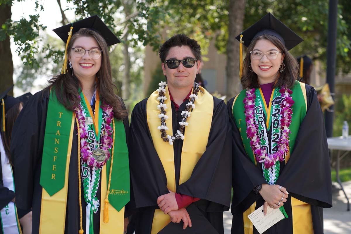 Graduates prepare for CHC Commencement 2024.