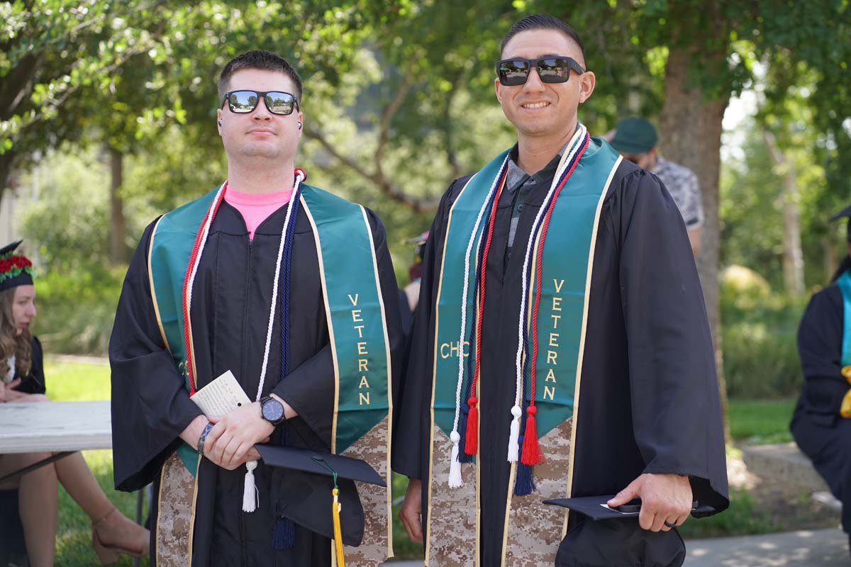 Graduates prepare for CHC Commencement 2024.