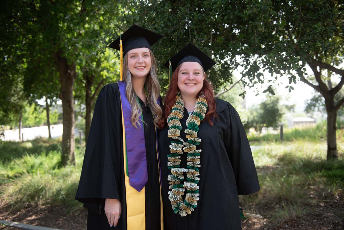 Graduates prepare for CHC Commencement 2024.